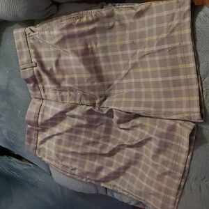 Walter Hagen men's plaid golf shorts size 34